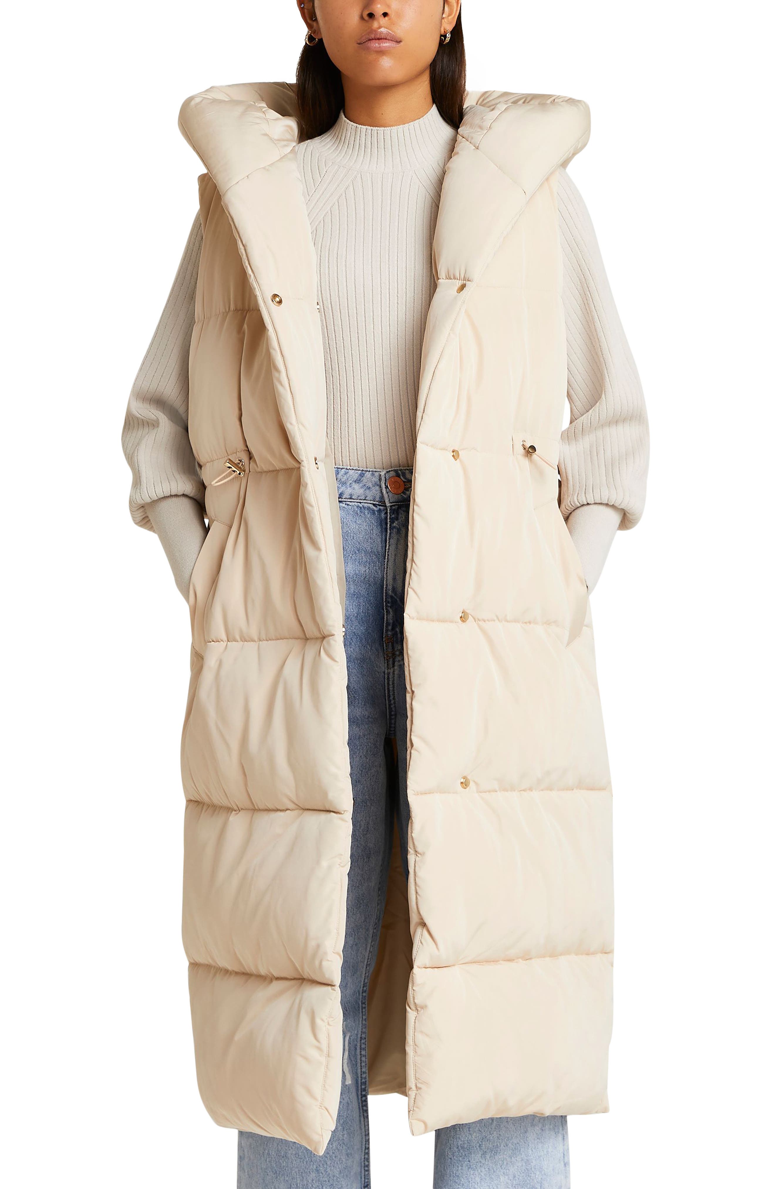 womens long puffer jacket with hood