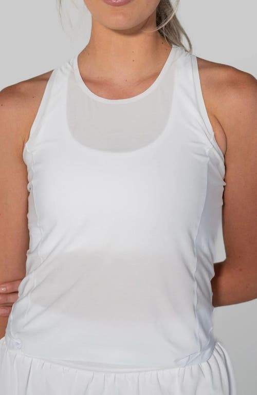 Avi Bounce-it Pickleball Tank In Club White