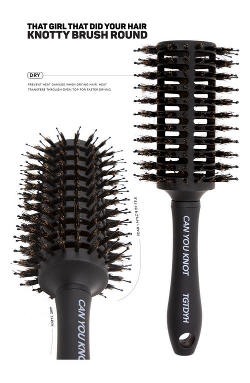 That Girl That Did Your Hair Knotty Brush Round In Black