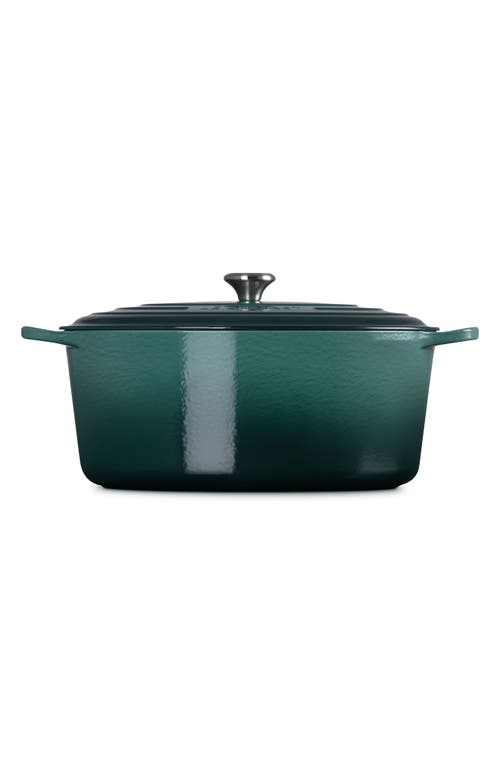 Le Creuset Signature 15 1/2-quart Oval Enamel Cast Iron French/dutch Oven In Artichaut