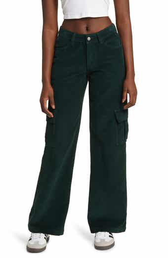 Westbound Petite Size Pull-On Straight Leg Cargo Pocket Mid Rise