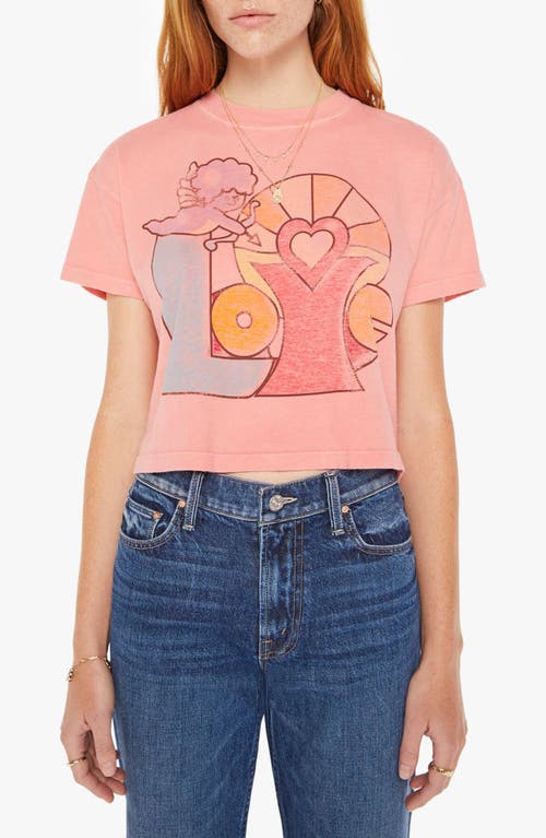 MOTHER The Grab Bag Crop Graphic T-Shirt Love Cupid at Nordstrom,