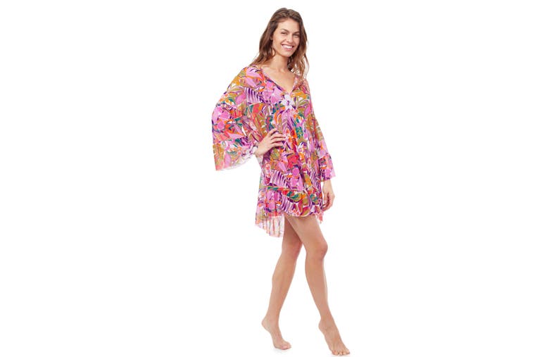 Shop Profile By Gottex Tropikaia Cover-up Dress In Multi