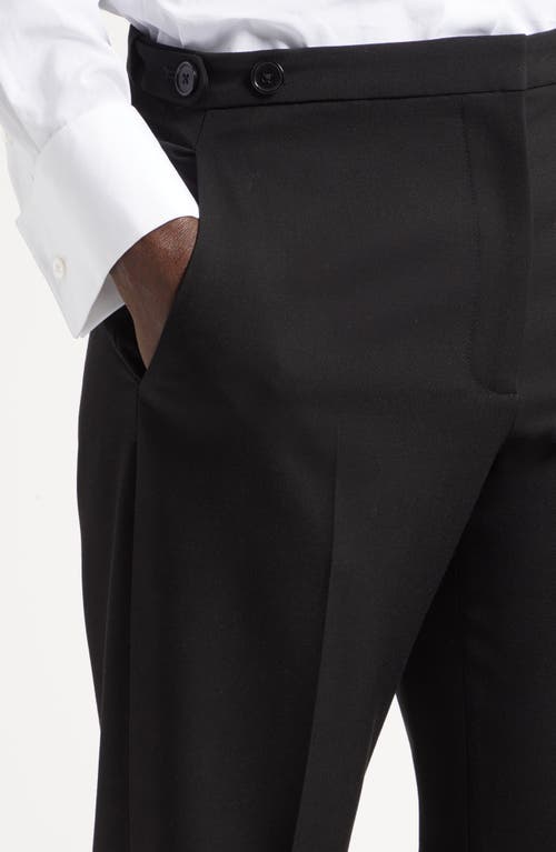 The Row Jesse Straight-leg Crepe Pants In Black