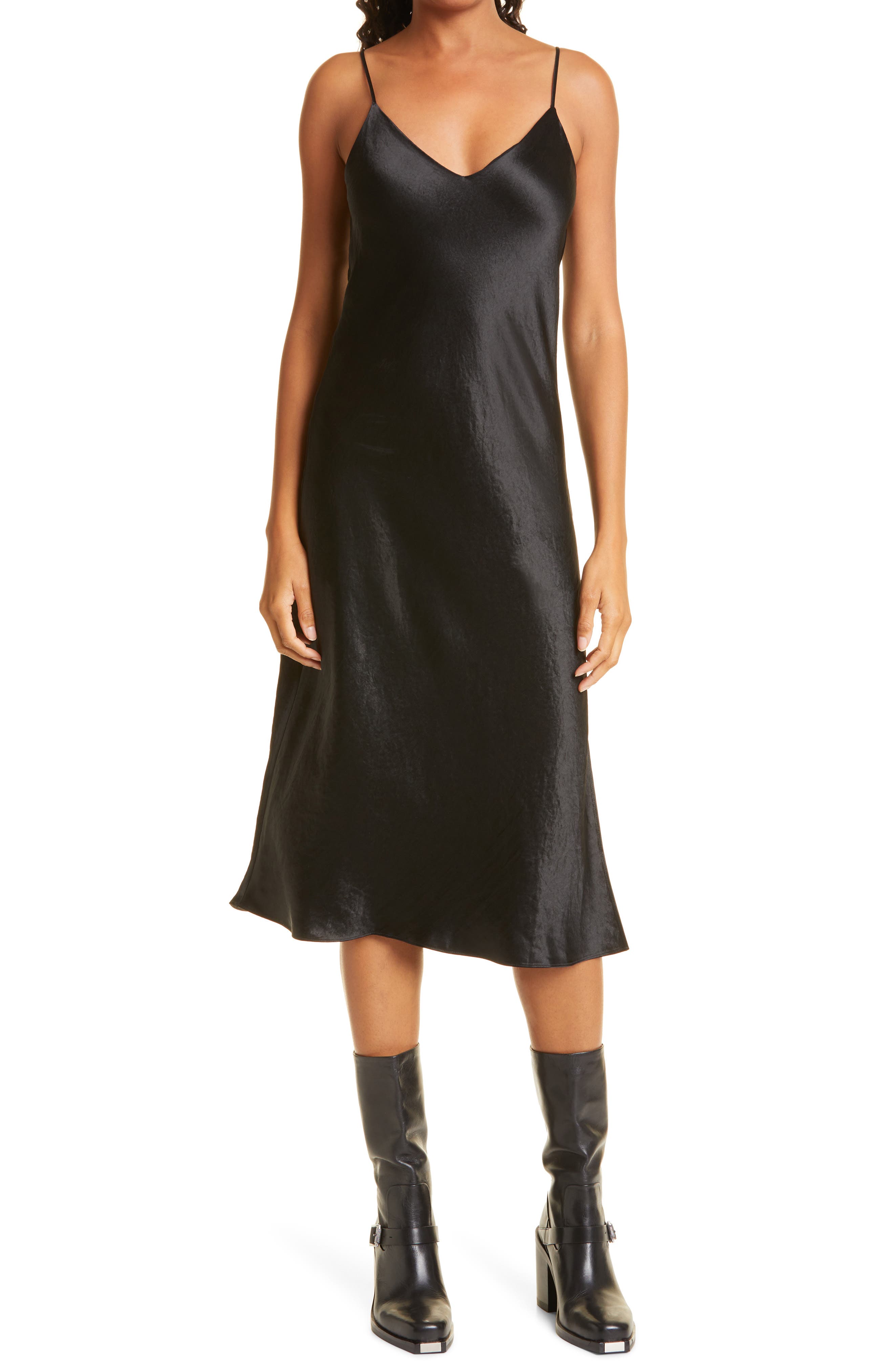 bone Mallory Midi Slipdress | Nordstrom