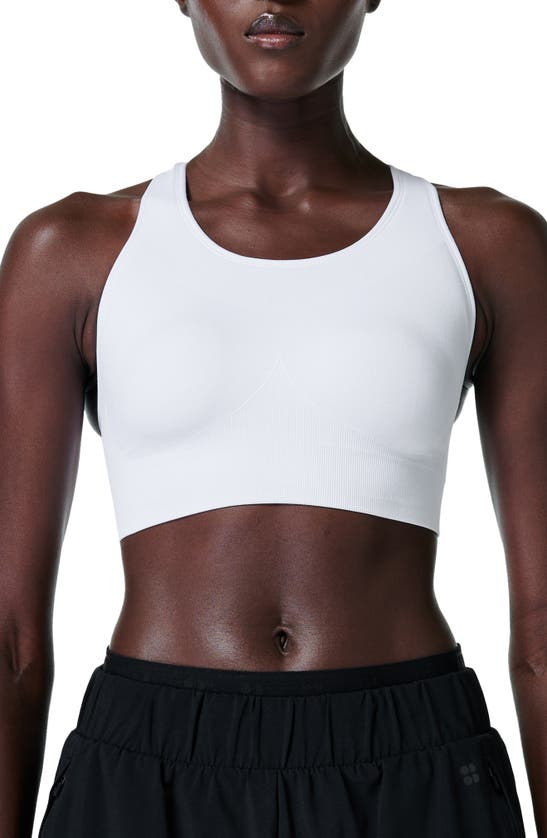 Shop Sweaty Betty Stamina Racerback Sports Bra In White