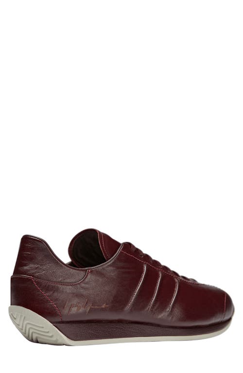 Shop Y-3 Country Sneaker In Red/red/clear Brown