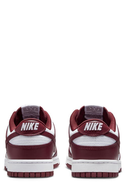 Nike Dunk Low Retro Bttys Sneaker In White/redwood/gym Red