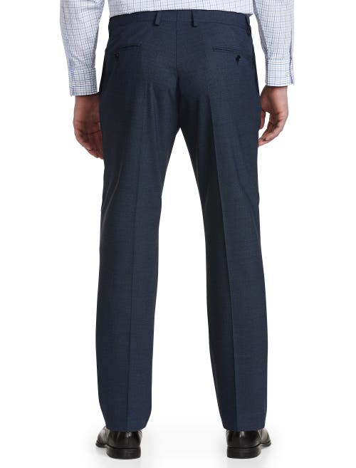 SYNRGY BY DXL SYNRGY BY DXL PERFORMANCE MÉLANGE FLAT-FRONT SUIT PANTS 