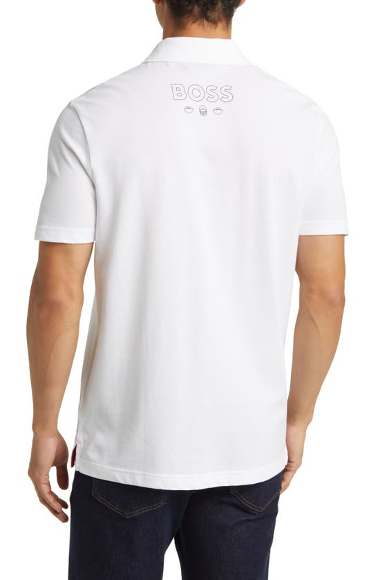 Shop Hugo Boss Boss X Nfl Cotton Polo In New England Patriots White