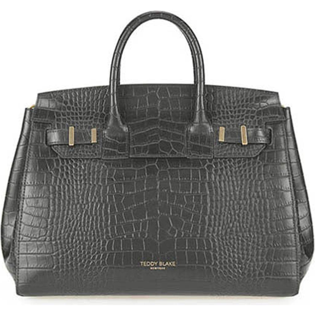 Teddy Blake Gigi Croco Gold 13" In Dark Grey