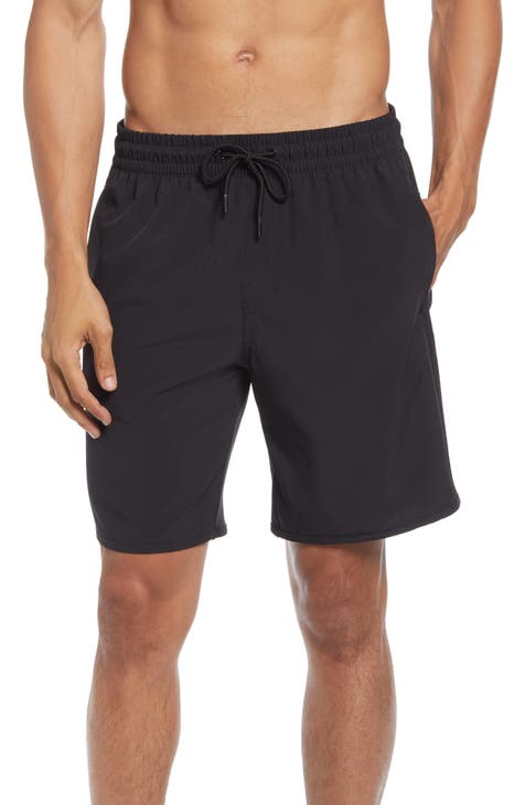 Black Flat Front Shorts for Men | Nordstrom