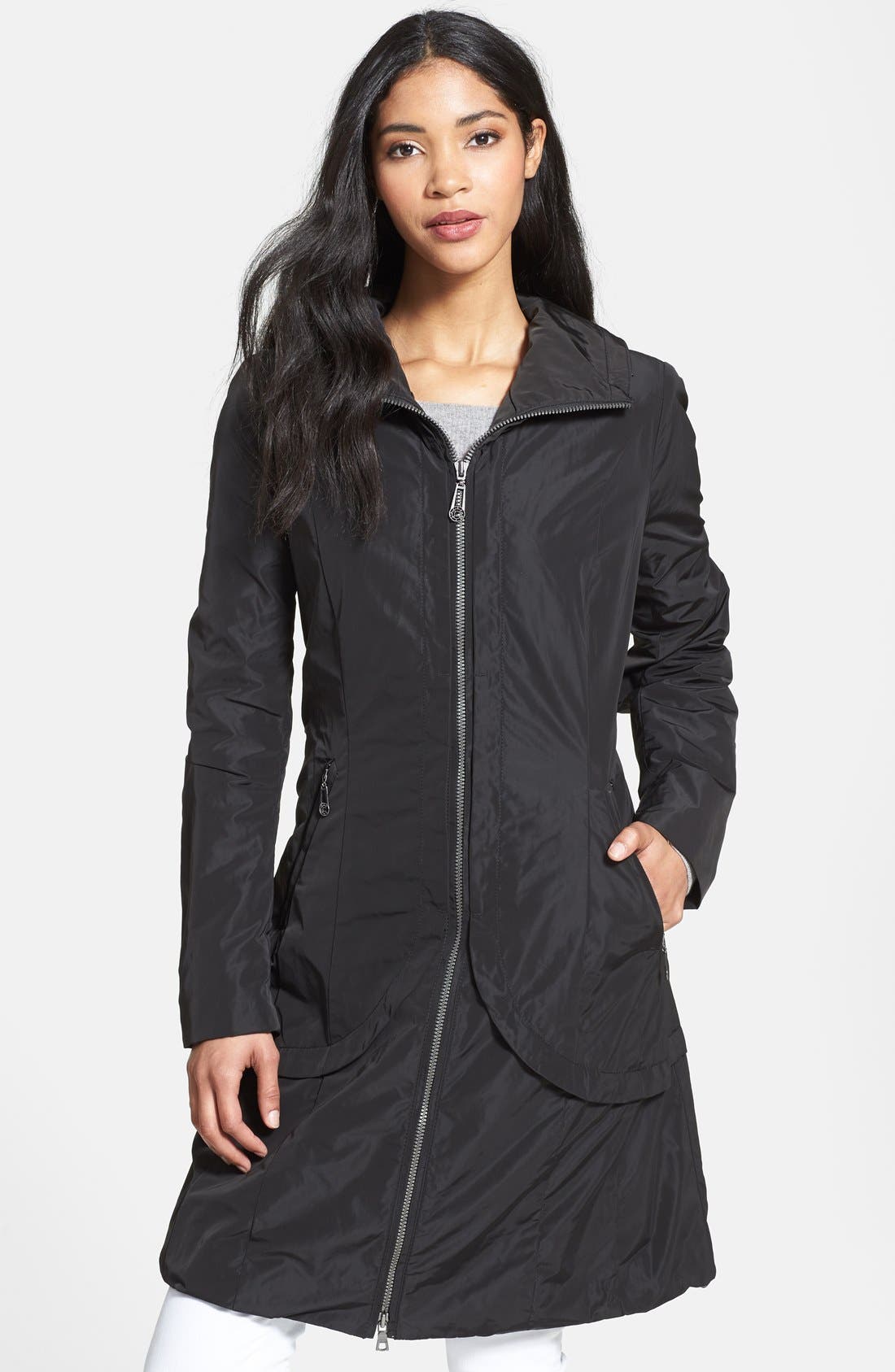 Creenstone® Drawstring Hem Front Zip Jacket Nordstrom