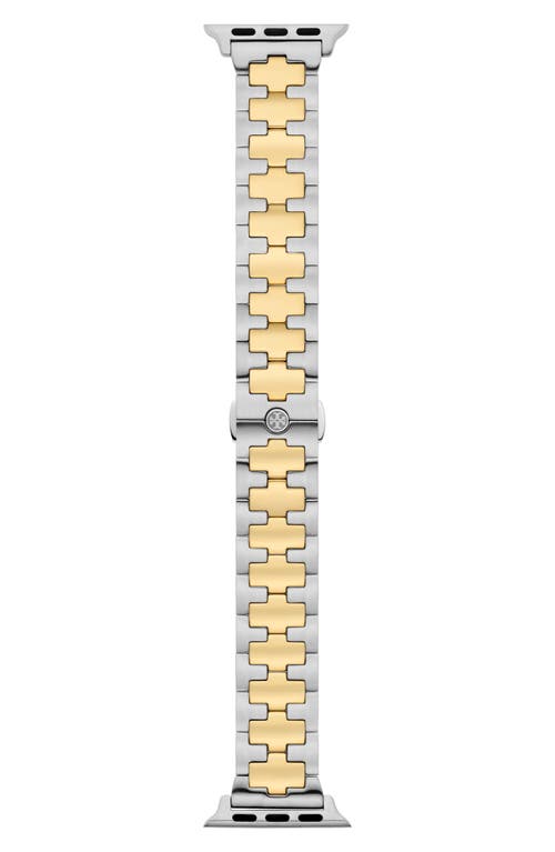 Tory Burch The Reva 20mm Apple Watch Bracelet Watchband in 2T Gold at Nordstrom