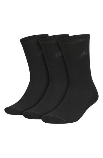 Adidas Originals Adidas 3-pack Cushioned Crew Socks In Black