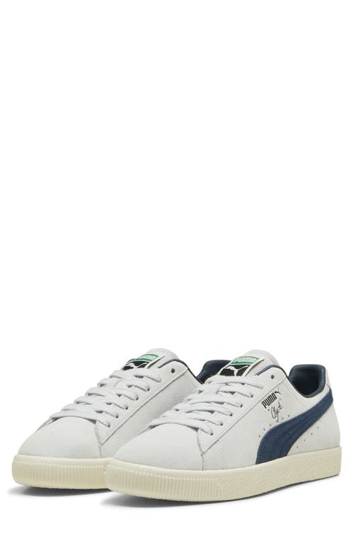 Puma Clyde Og Sneaker In Silver Mist-frosted Ivory-navy