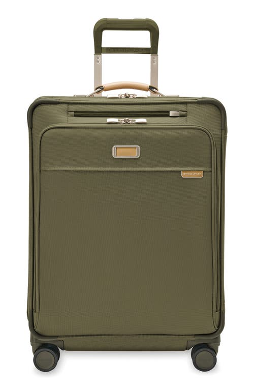 Baseline 26-Inch Medium Expandable Spinner Suitcase in Olive