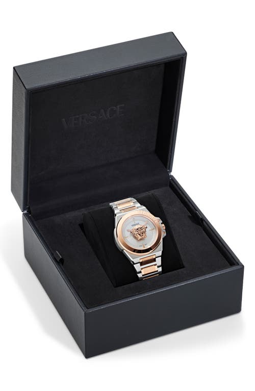 Shop Versace Hera Bracelet Watch, 37mm In Two Tone