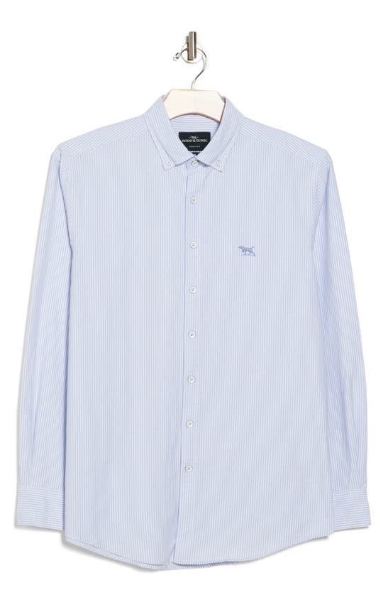 Shop Rodd & Gunn Rockwood Stripe Button-down Shirt In Blue Stripe