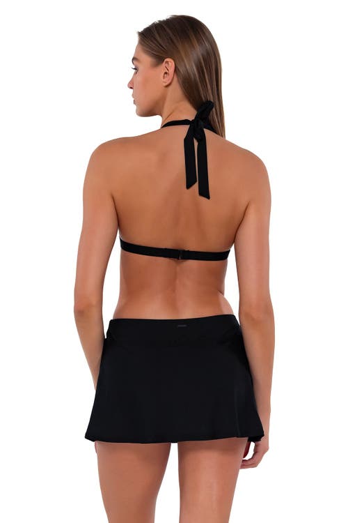 Shop Sunsets Sporty Swim Skirt In Black