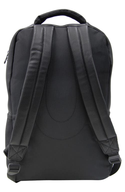 Shop True Religion Brand Jeans Soren Faux Leather Backpack In Black