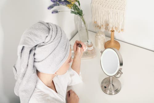 Zadro Lighted Makeup Mirror With 10x/1x Magnifications & Cordless In Satin Nickel