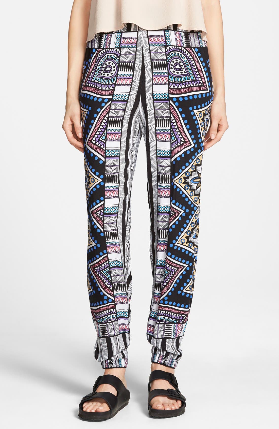 Flying Tomato Mixed Print Pants (Juniors) Nordstrom