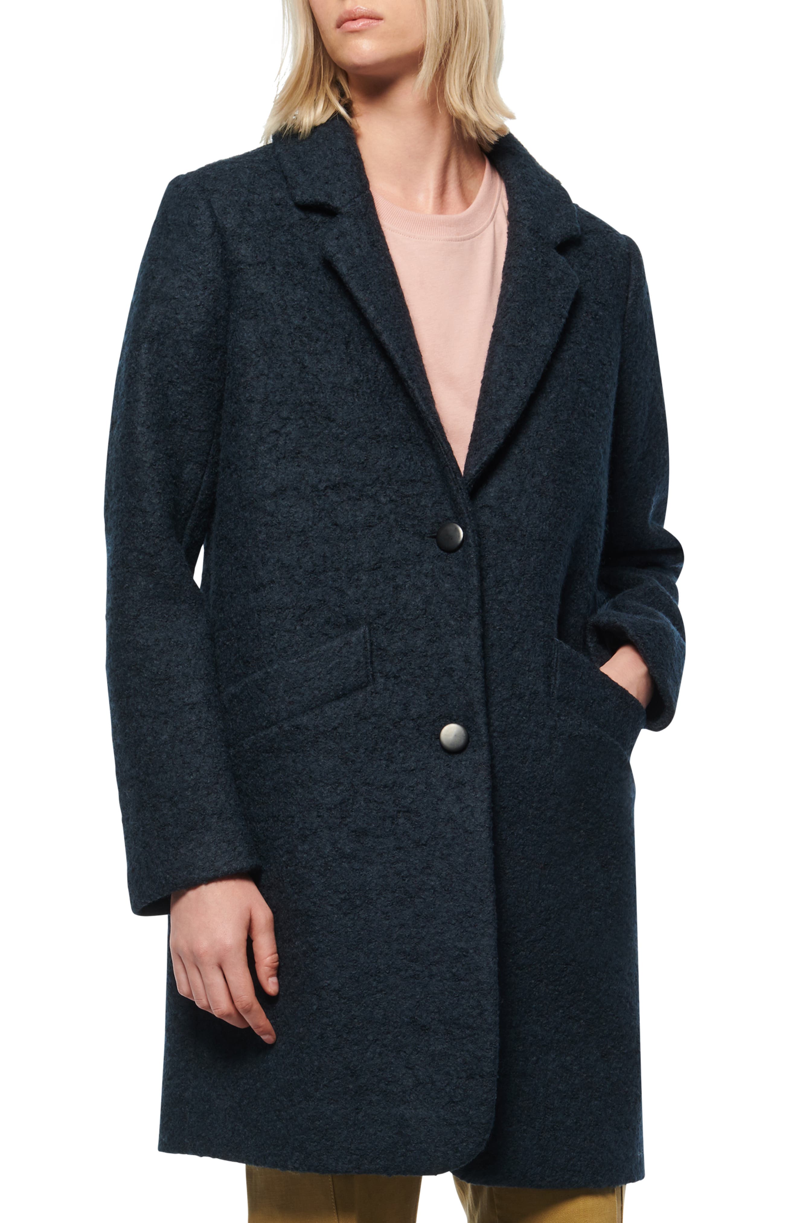 marc boucle coat