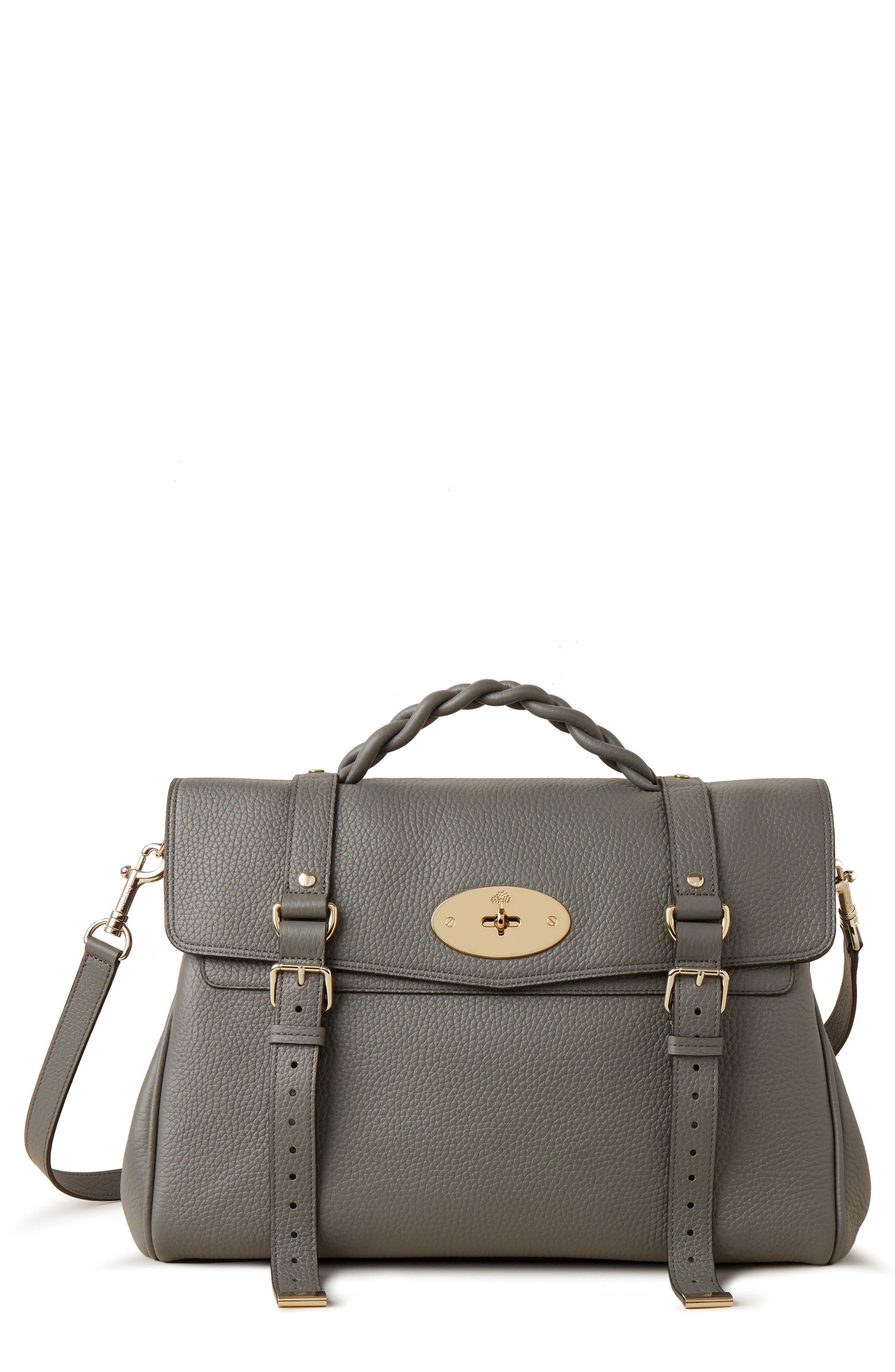 mulberry leather tote bolsa