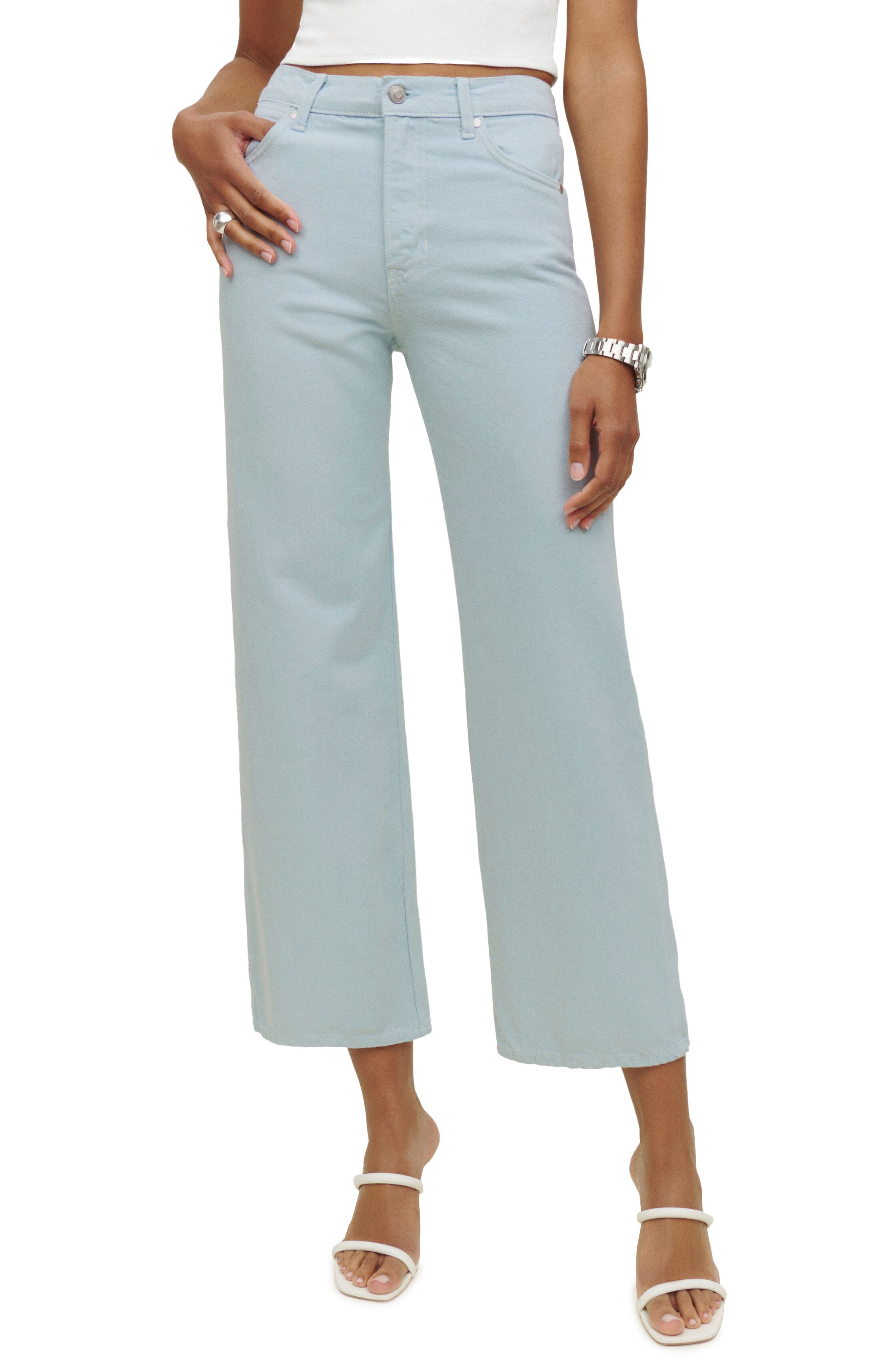 Reformation Cowboy High Waist Wide Leg 