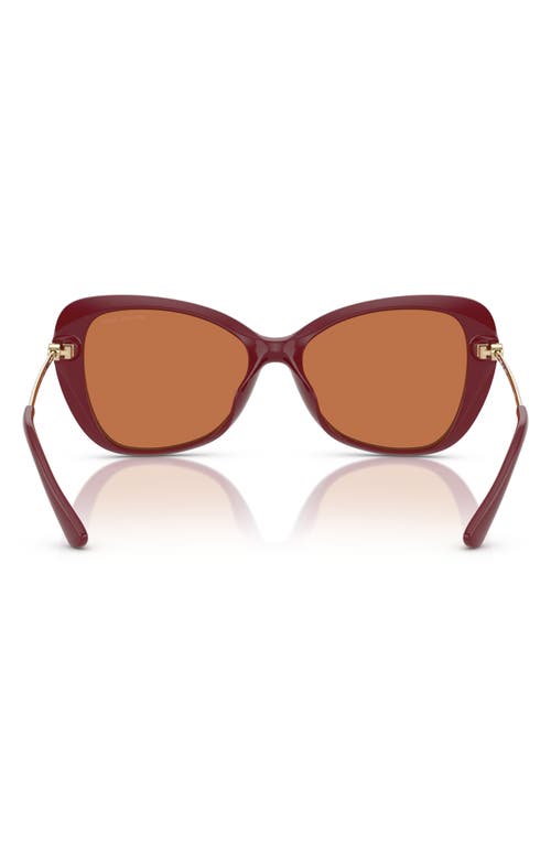 Michael Kors 56mm Butterfly Sunglasses In Red