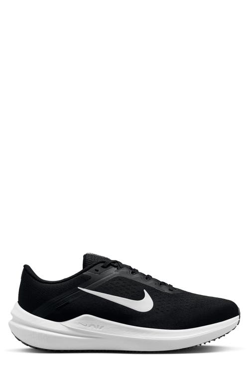 Shop Nike Air Winflo 10 Running Shoe In Black/white/black