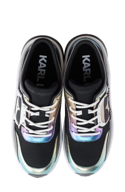Karl Lagerfeld Paris Coty Sneaker In Slate/black