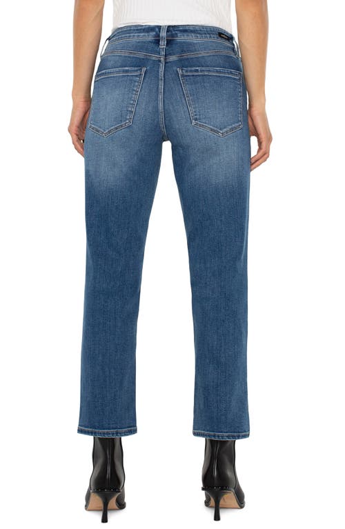 Liverpool Los Angeles Kennedy Distressed Crop Straight Leg Jeans In Mcallaster
