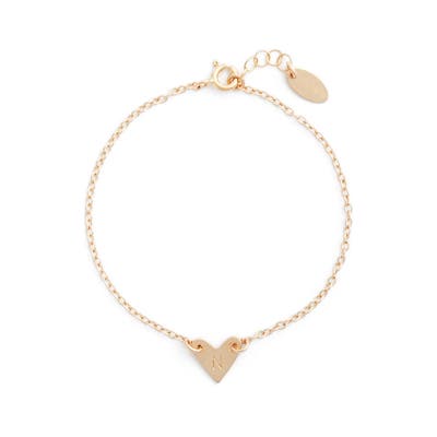 Nashelle Initial Heart Bracelet