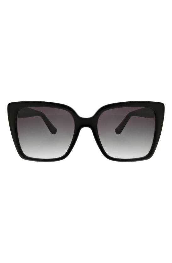 Oscar De La Renta 52mm Butterfly Sunglasses In Black