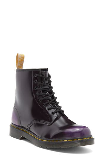 Dr. Martens' Dr. Martens 1460 Vegan 8-eye Boot In Black/rich Purple