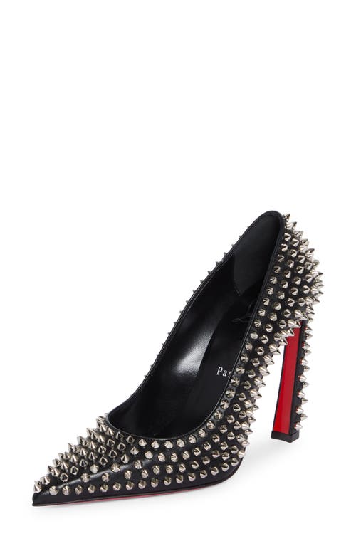 Christian Louboutin Condora Spikes Pointed Toe Pump Black at Nordstrom,