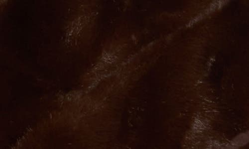 La Fiorentina Faux Fur Capelet In Brown