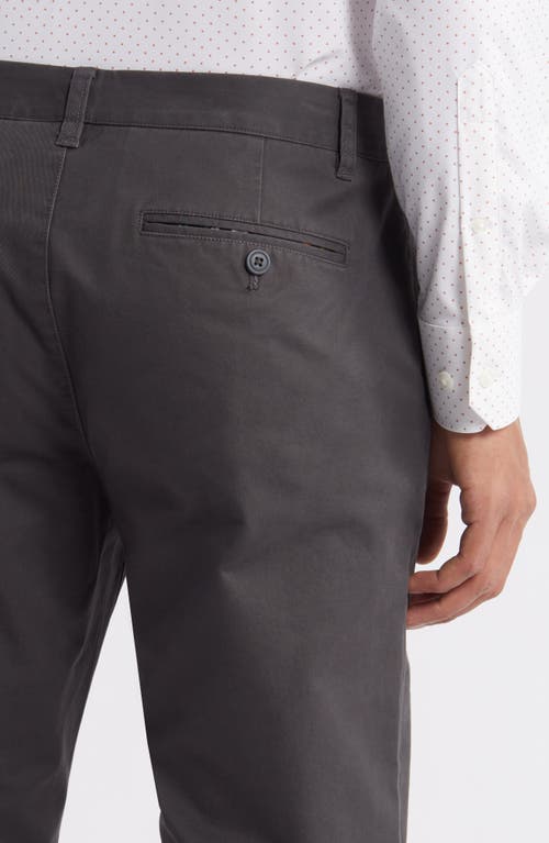 Shop Bonobos Flat Front Stretch Cotton Chinos In Black Oyster