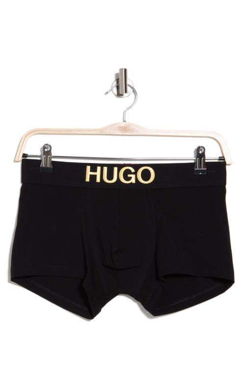 Shop Hugo Boss Boss Cotton Stretch Trunks In Black