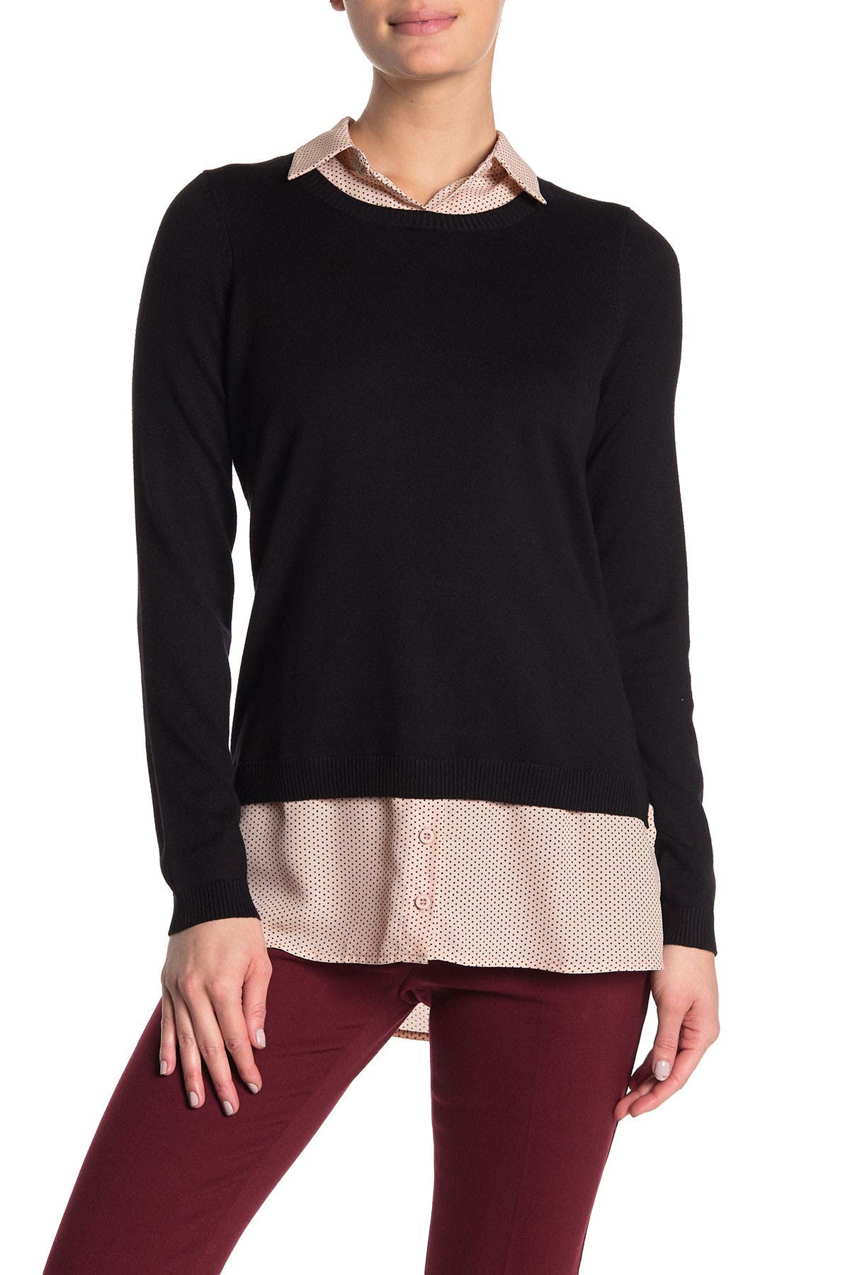 Adrianna Papell | Shirttail Twofer Sweater | Nordstrom Rack