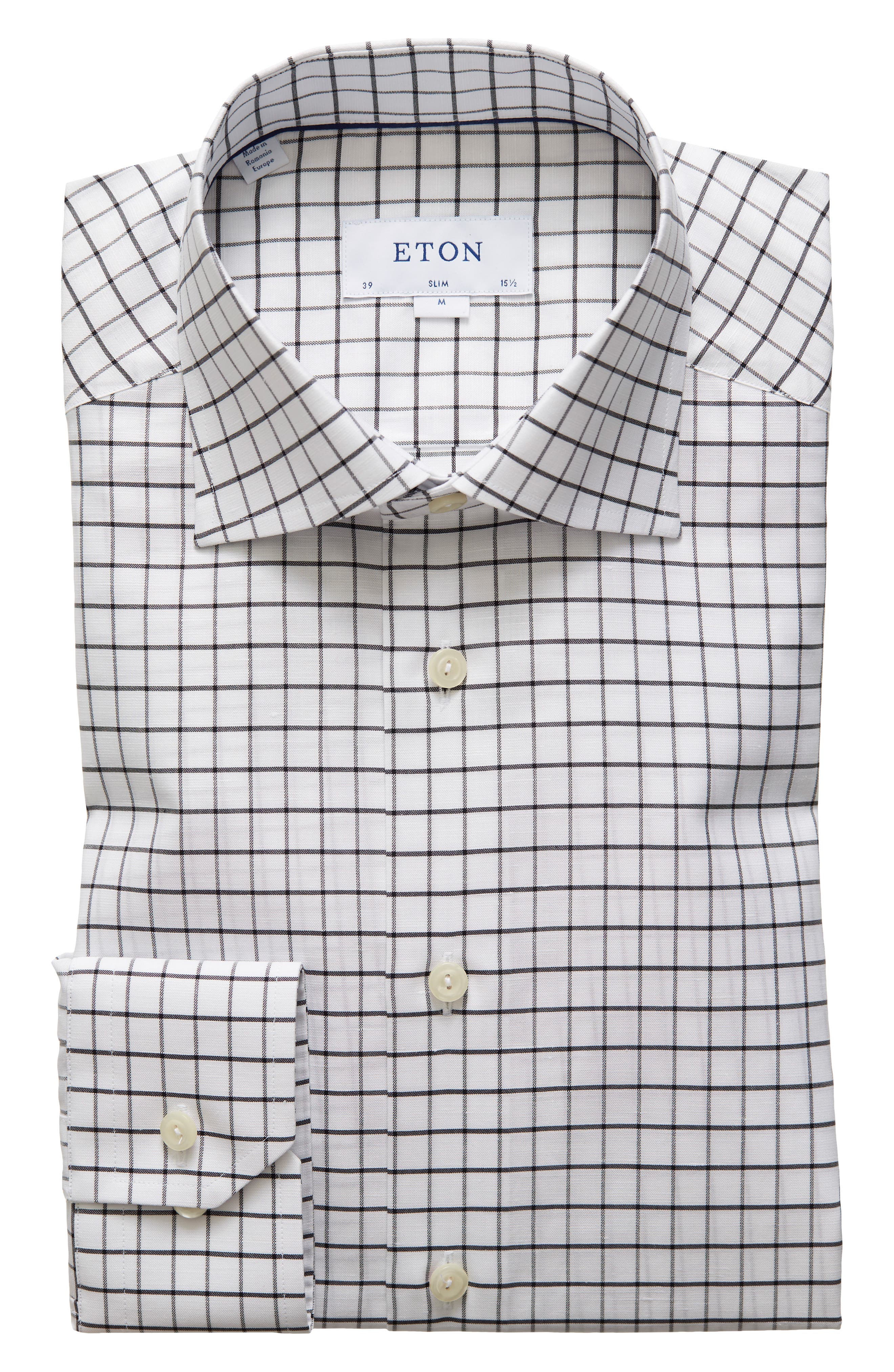 windowpane dress shirt