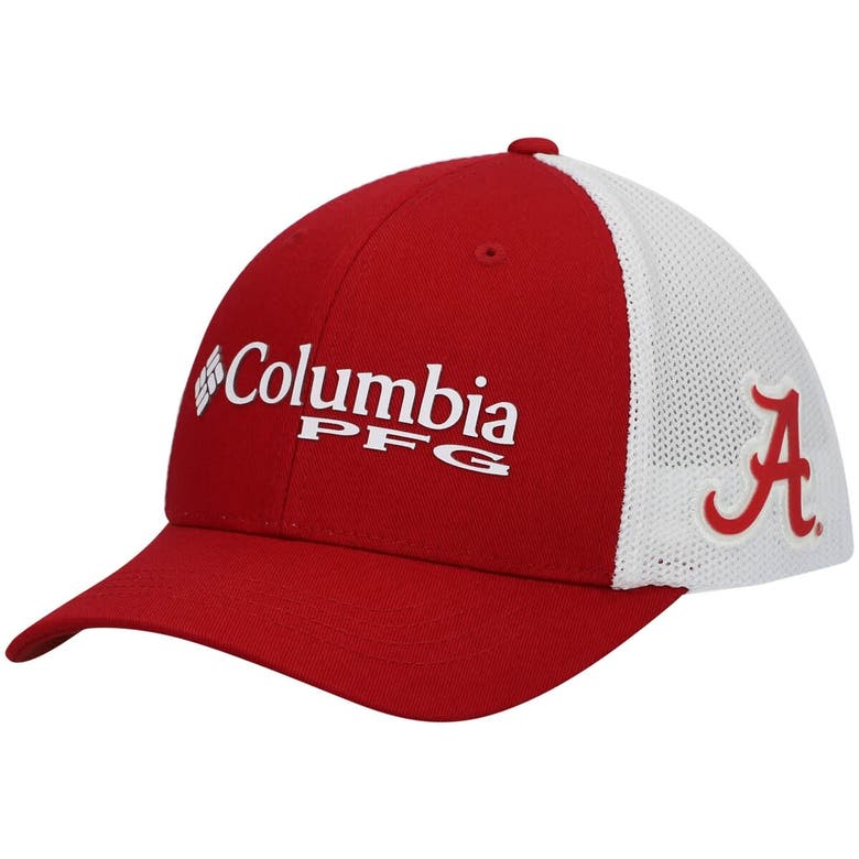 Shop Columbia Youth  Crimson Alabama Crimson Tide Collegiate Pfg Snapback Hat