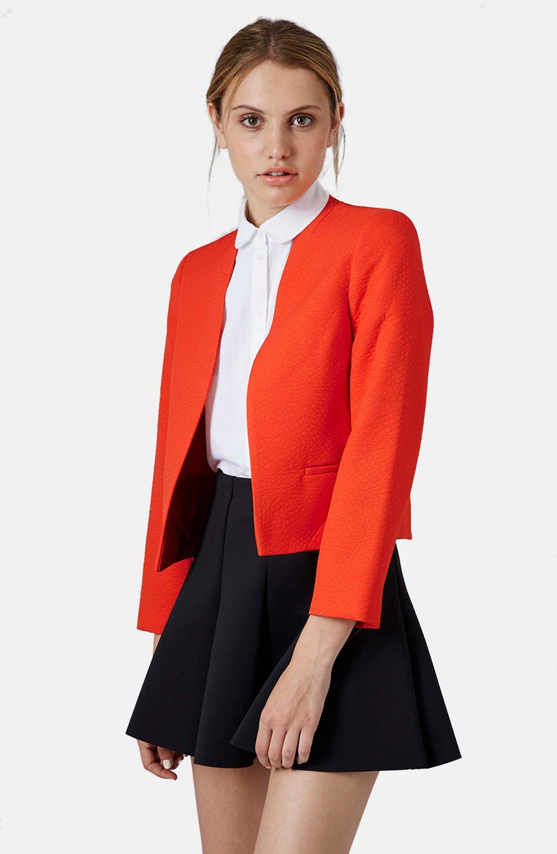 Textured Crop Jacket Nordstrom