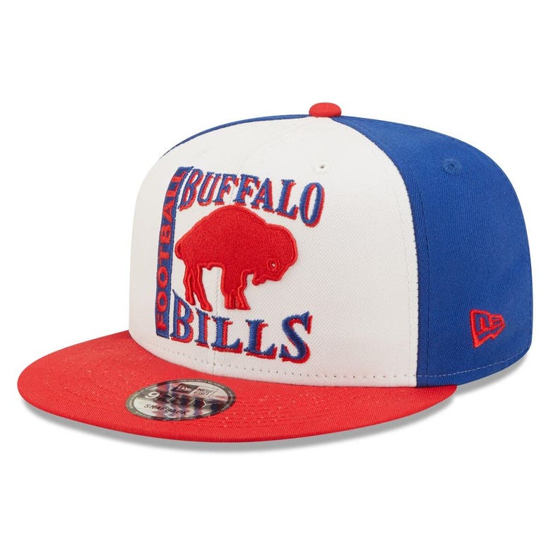 Buffalo Bills New Era Historic Logo Retro Sport 9FIFTY Snapback Hat -  White/Red