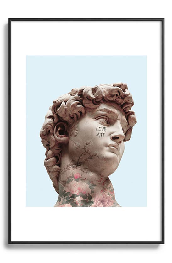 Deny Designs David Loves Art Framed Art Print In Blue