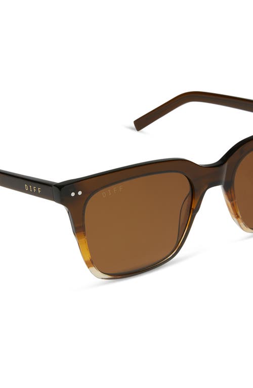 Shop Diff Billie Xl 54mm Square Sunglasses In Brown