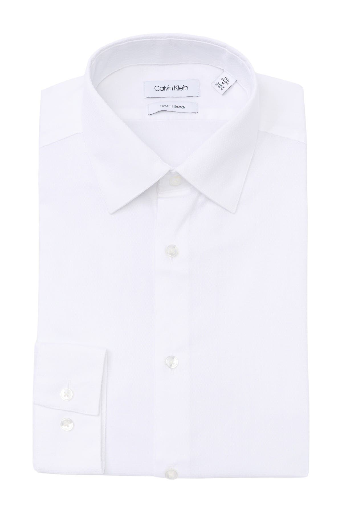 calvin klein slim fit stretch dress shirt