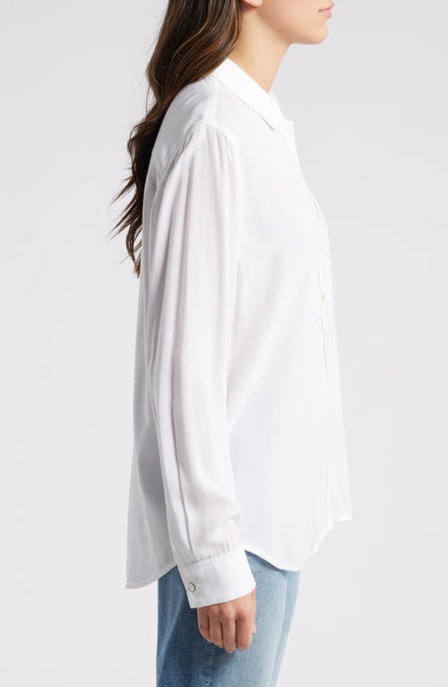 Shop Rails Wren Solid Button-up Shirt In White